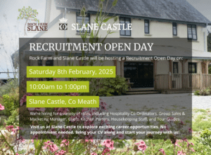 Slane Rock Recruitment day advertisement
