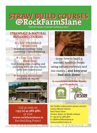Slane Straw Building Course advertisement