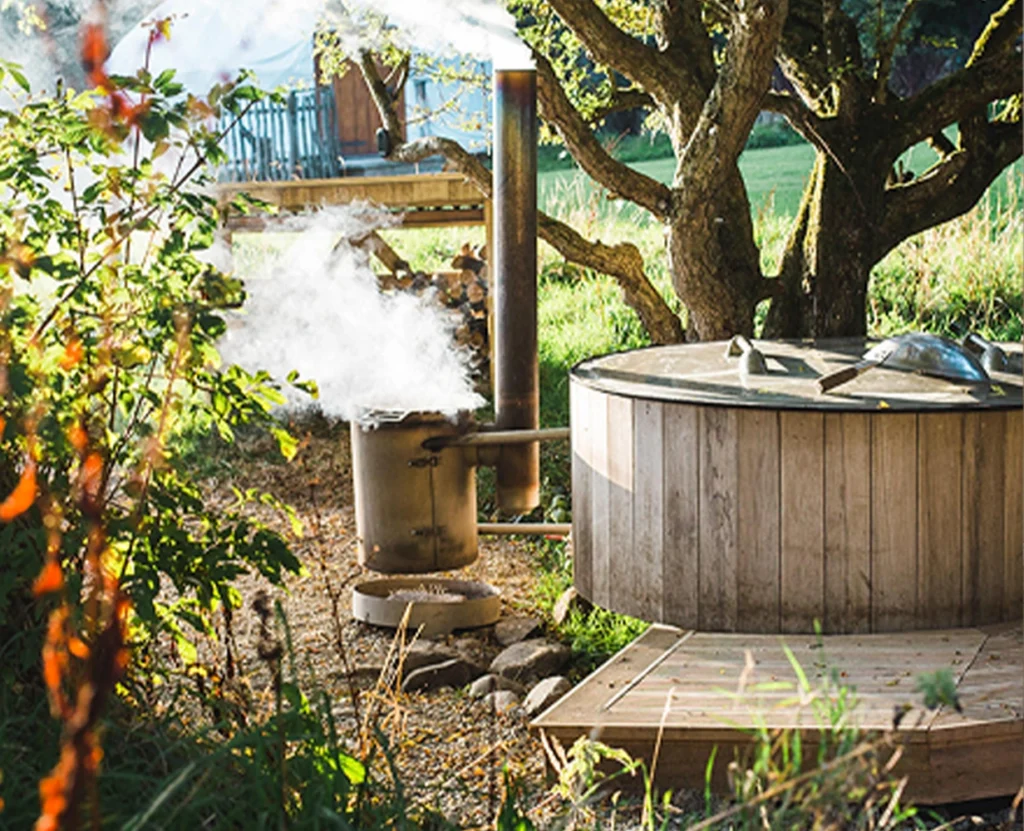 Hot Tub Heating Up