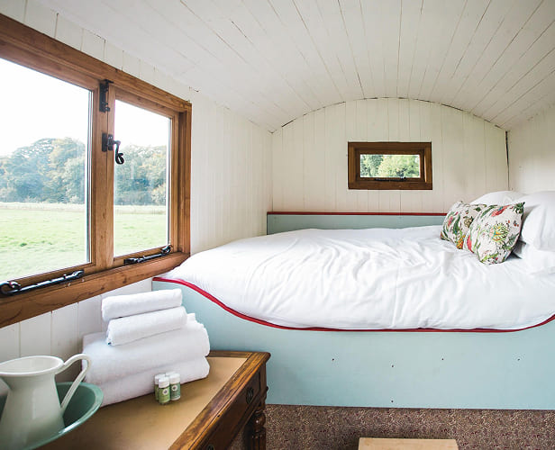 Pine Yurt bed