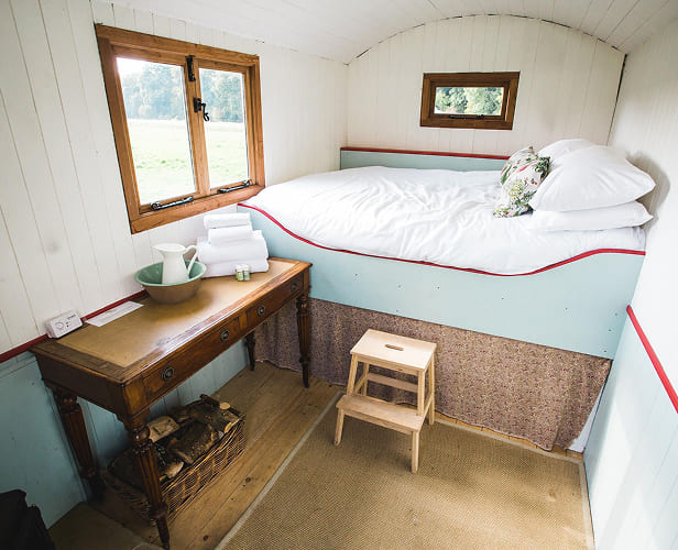 Pine Yurt interior