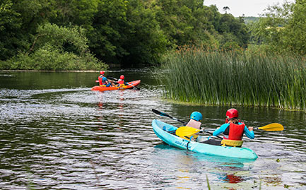 Kayaking at Slane Rock Farm