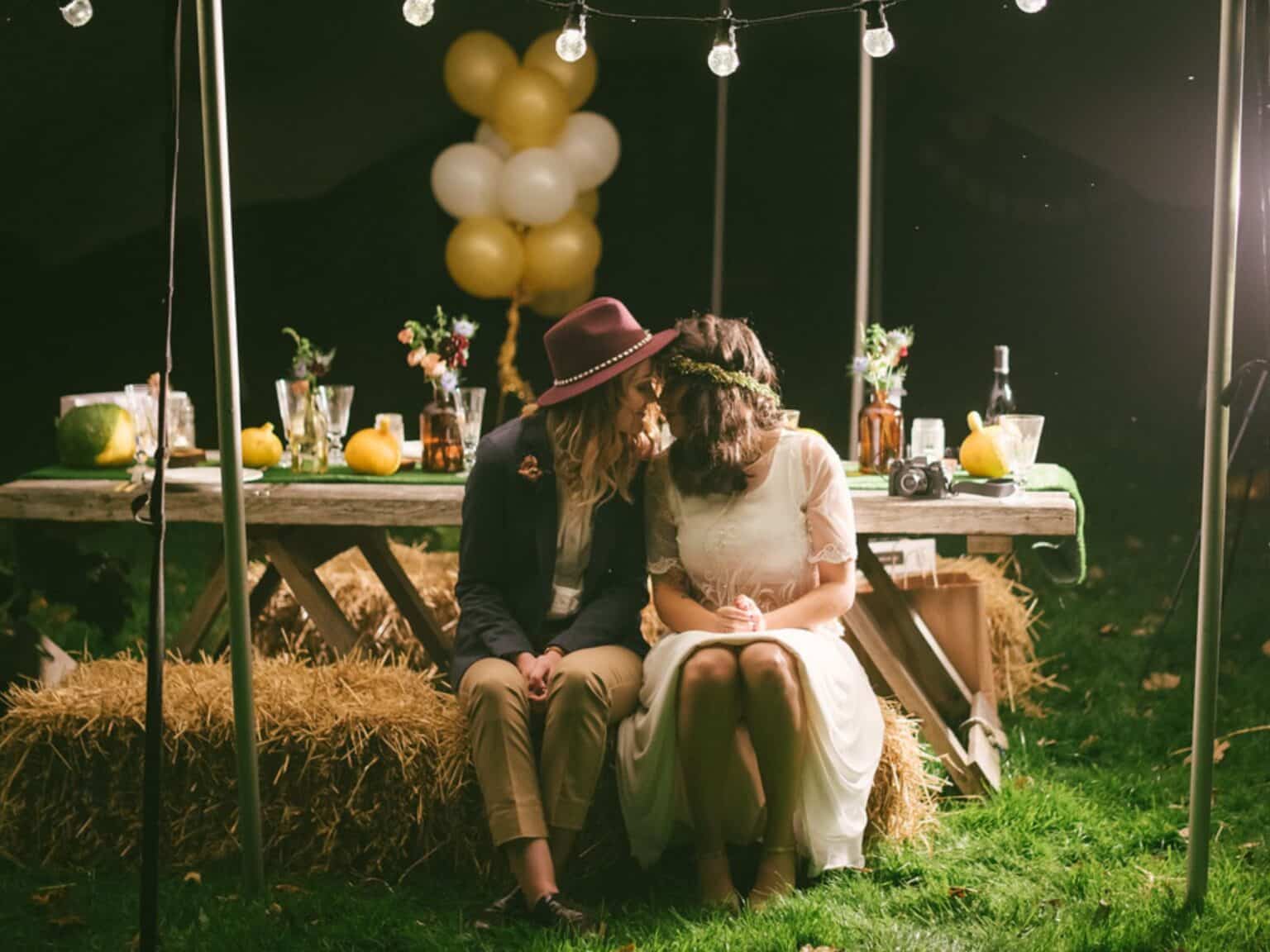 Same sex wedding rock farm slane