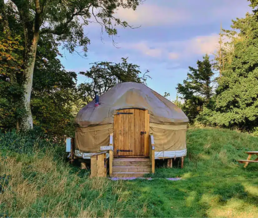 image of yurts