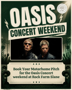 Motorhome Pitch Booking Flyer